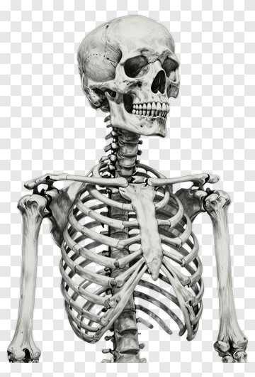 Human Skeleton Model PNG