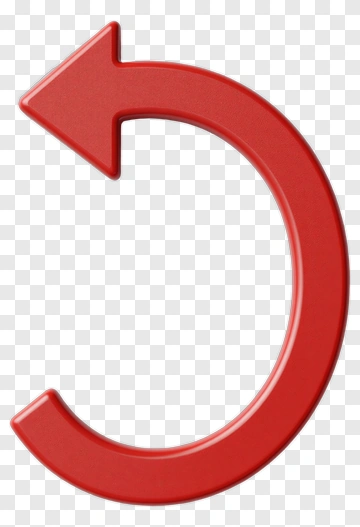Red Curved Arrow PNG