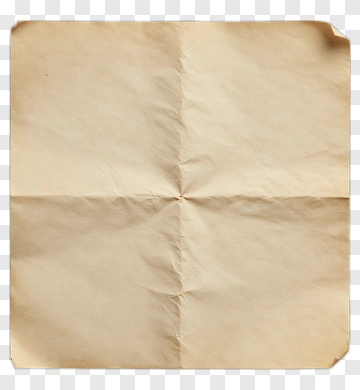 Wrinkled Vintage Paper Sheet PNG