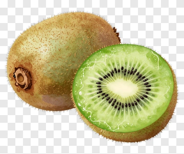 Kiwi Fruit With Sliced Half PNG