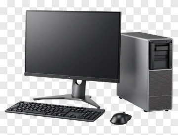 Desktop Computer Setup PNG