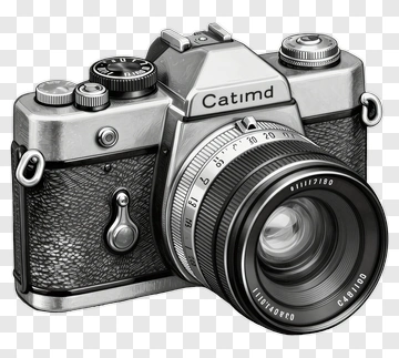 Vintage Camera With Lens PNG