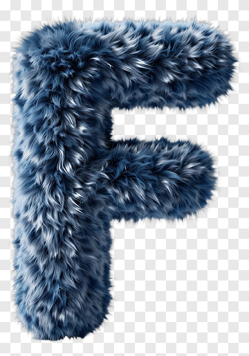 Furry Letter F PNG