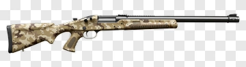 Camouflaged Hunting Rifle PNG