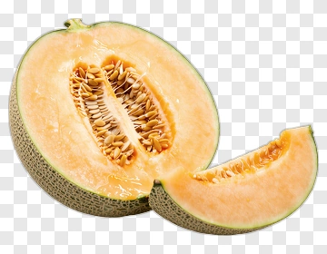 Fresh Cantaloupe Melon Slice PNG