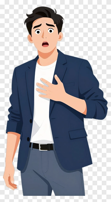 Surprised Young Man In A Blazer PNG