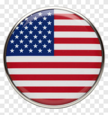 United States Flag Button PNG