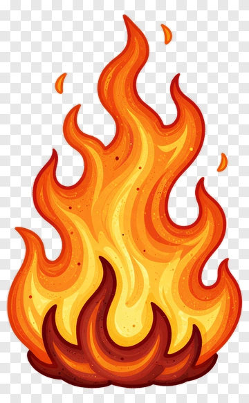 Cartoon Flame PNG