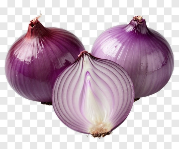 Red Onion And Sliced Onion PNG