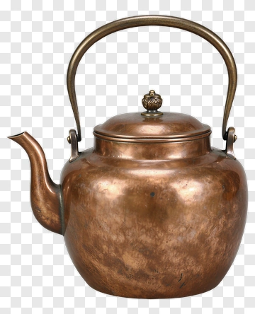 Vintage Copper Teapot PNG