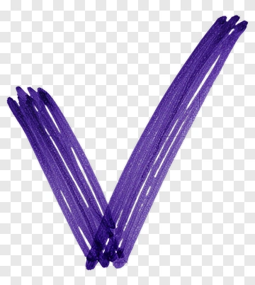 Purple Check Mark PNG