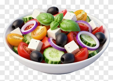 Colorful Salad With Fresh Vegetables And Feta Cheese PNG