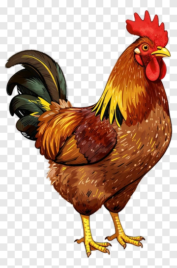 Cartoon Rooster PNG