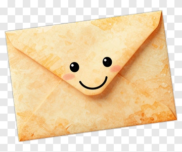 Happy Envelope With A Smiley Face PNG
