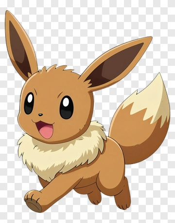 Eevee Running Happily PNG