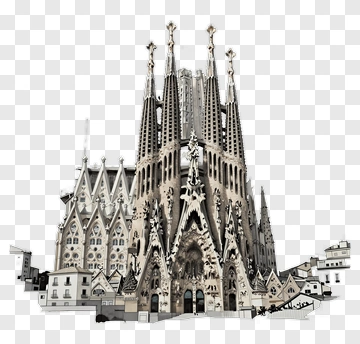 Sagrada Familia Church In Barcelona PNG