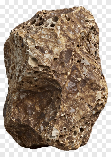 Textured Brown Rock PNG