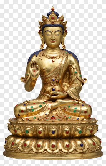 Golden Buddha Statue PNG