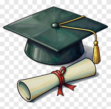 Graduation Cap And Diploma PNG