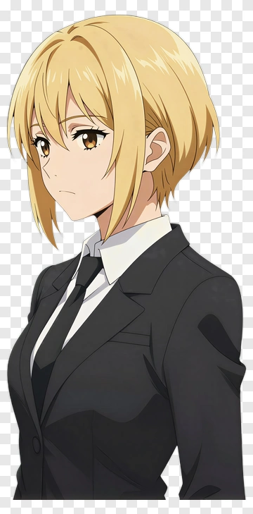 Anime Character In A Suit PNG