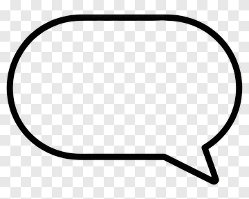 Speech Bubble Outline PNG