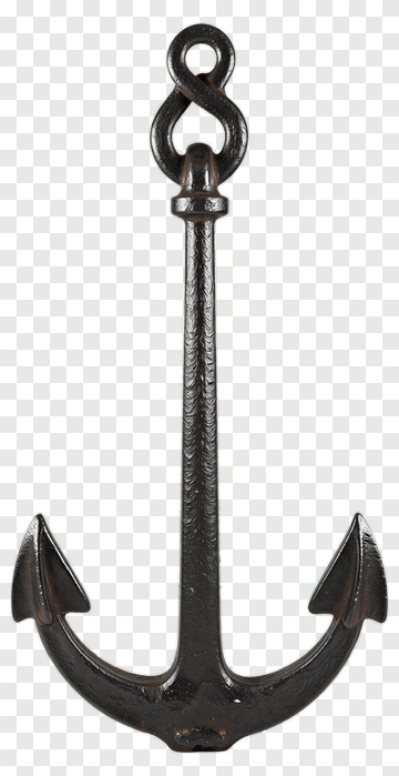 Black Anchor PNG