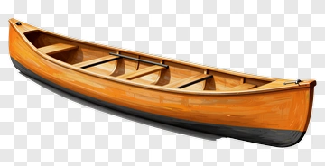 Wooden Canoe PNG
