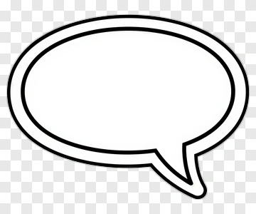 Speech Bubble Outline PNG