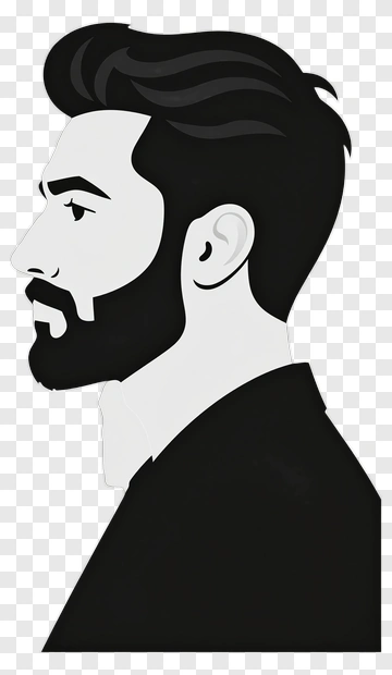 Profile Silhouette Of A Man PNG