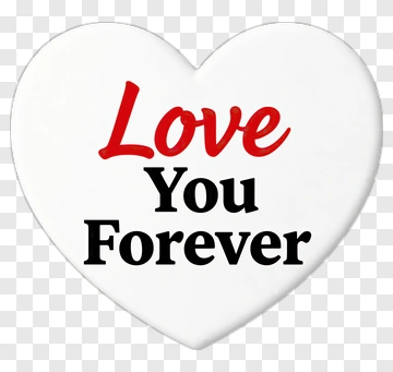 Love You Forever Heart PNG