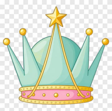 Cartoon Crown With Star PNG