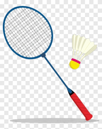 Badminton Racket And Shuttlecock PNG