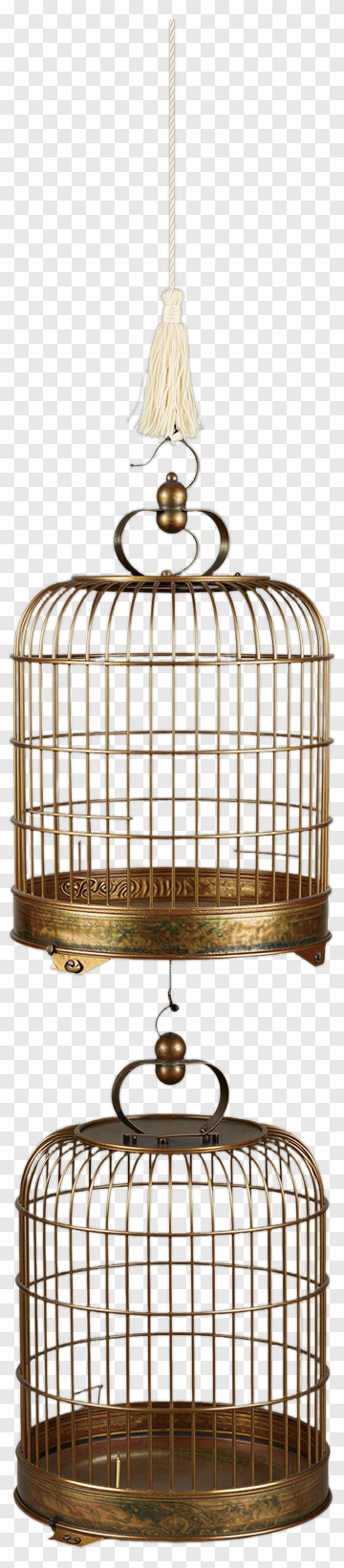 Vintage Birdcage With Tassel PNG