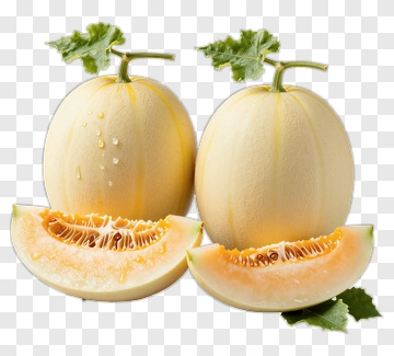 Fresh Cantaloupe With Slices PNG