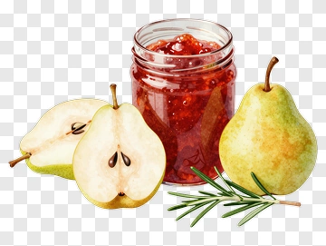 Jar Of Pear Jam With Fresh Pears PNG