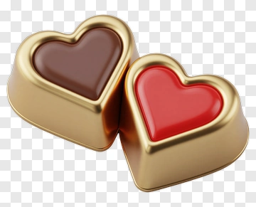 Heart-Shaped Chocolate Candy PNG
