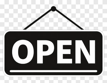 Open Sign PNG