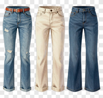 Three Pairs Of Jeans PNG