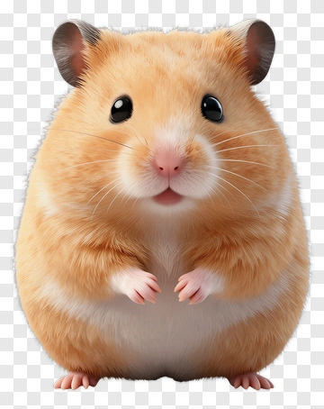 3D Hamster PNG