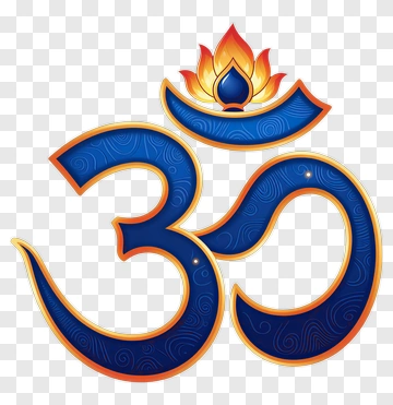 Om Symbol With Lotus Flower PNG