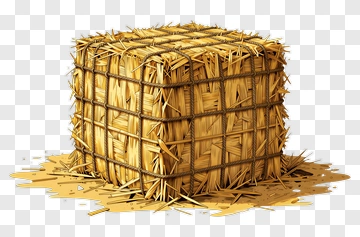 Straw Hay Bale PNG