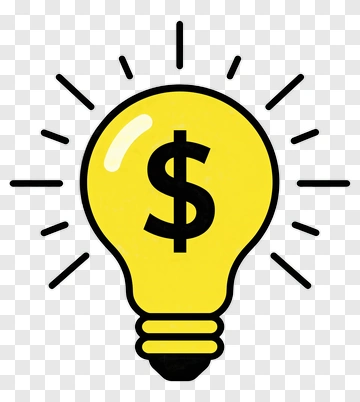Light Bulb With Dollar Sign PNG