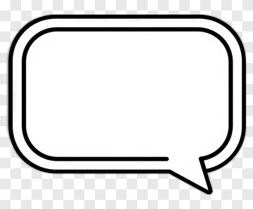 Empty Speech Bubble Outline PNG