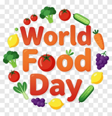 World Food Day Celebration Design PNG