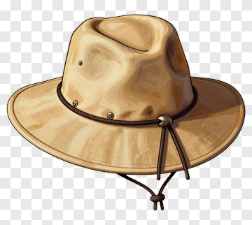 Wide Brimmed Hat PNG