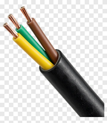 Electrical Cable With Three Wires PNG