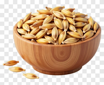Wooden Bowl Filled With Seeds PNG