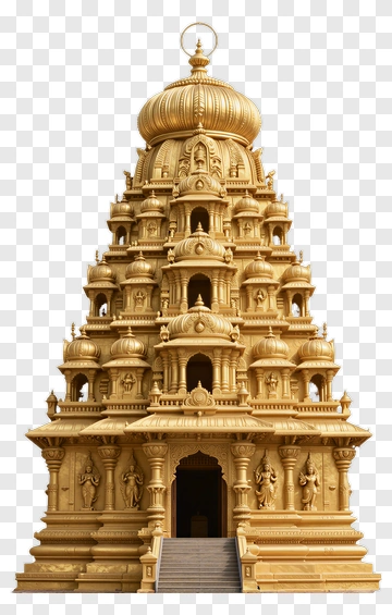 Golden Temple Structure PNG
