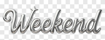 Weekend Text Decoration PNG