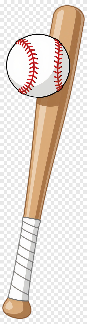 Baseball Bat And Ball PNG